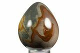Polished Polychrome Jasper Egg - Madagascar #331727-1